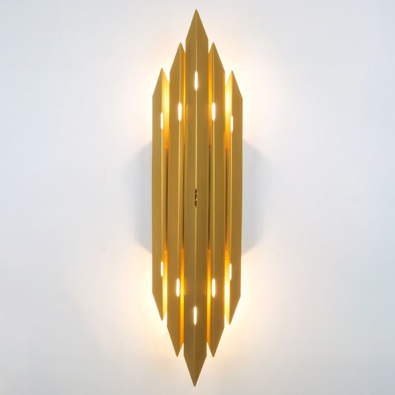 Stile moderno Black Metal Flush Mount Wall Sconce Sconce Geometrica Accensione murale per soggiorno per soggiorno