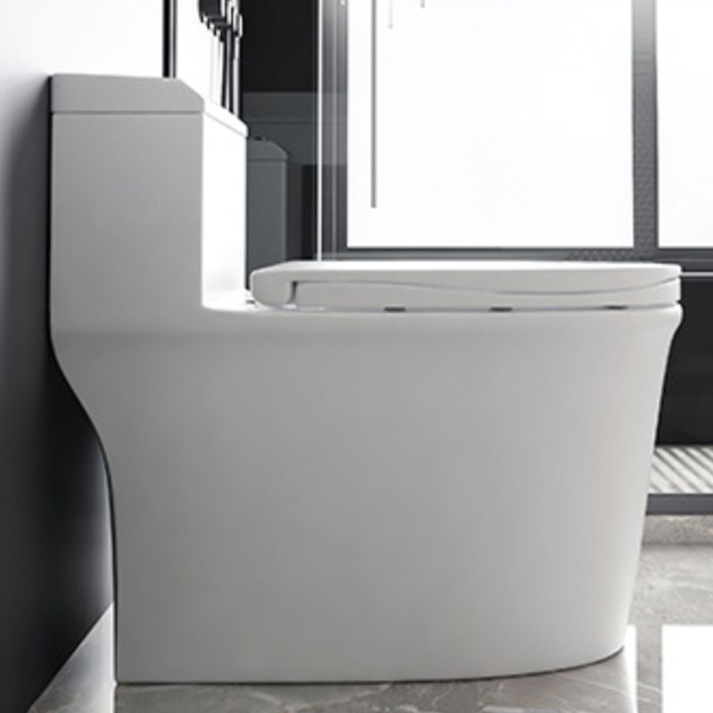 Contemporary 1-Piece Toilet Bowl Floor Mounted White Urine Toilet for Bathroom