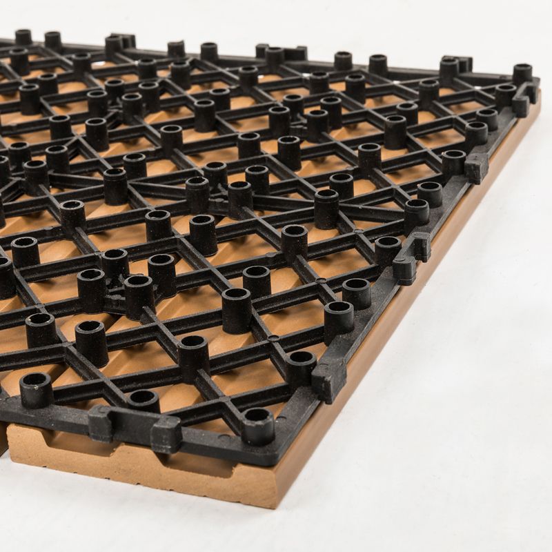 12" X 12"Square PVC Patio Tiles Snapping Installation Outdoor Flooring Tiles