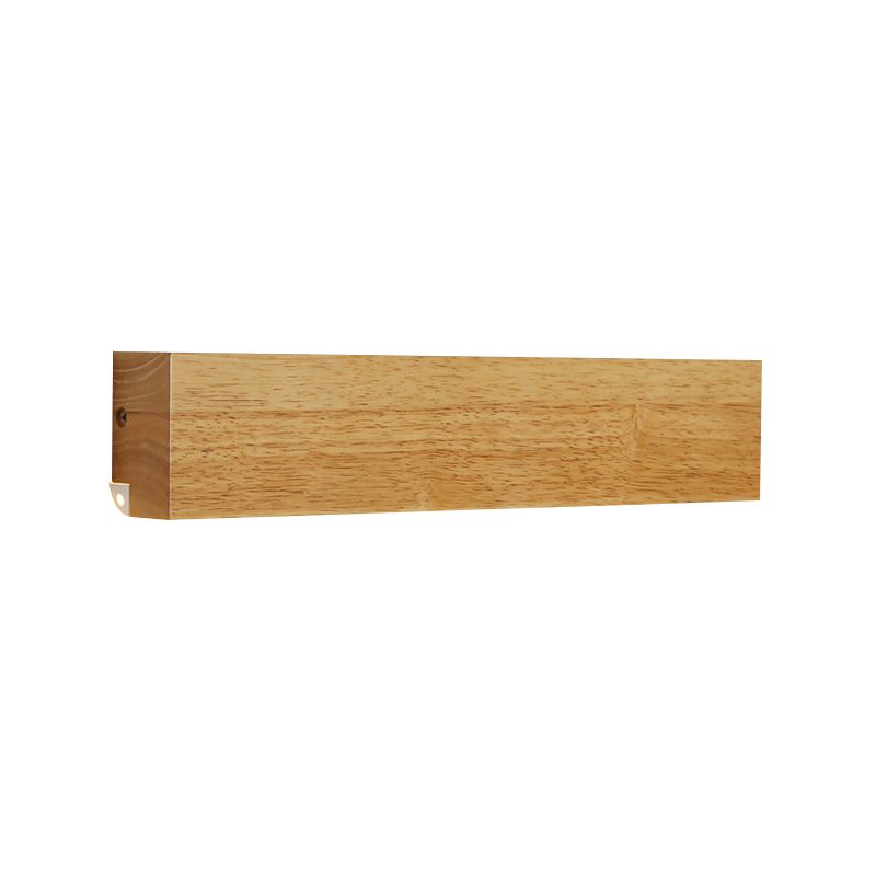 Modern Linear Wooden Wall Sconce Lamp 1-Light LED Down Lighting Fixture for Bedroom