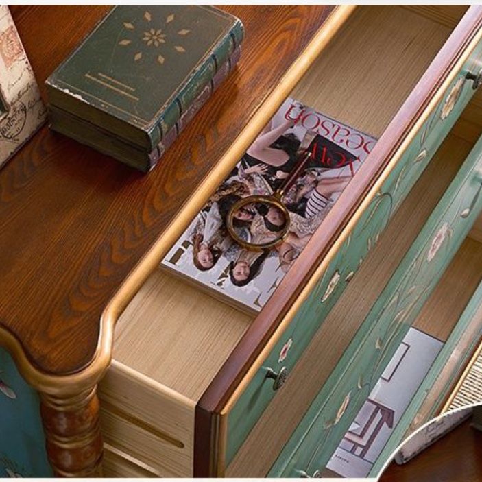 Solid Wood Lingerie Chest Traditional Horizontal Storage Chest