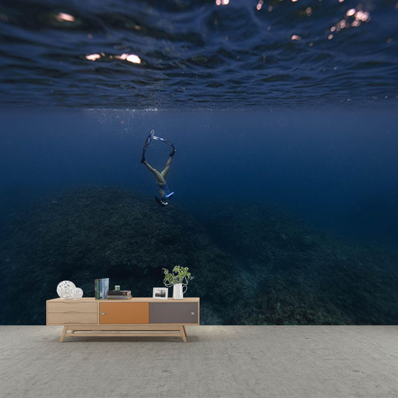 Beautiful Undersea Mural Decorative Horizontal Photography Eco-friendly for Room