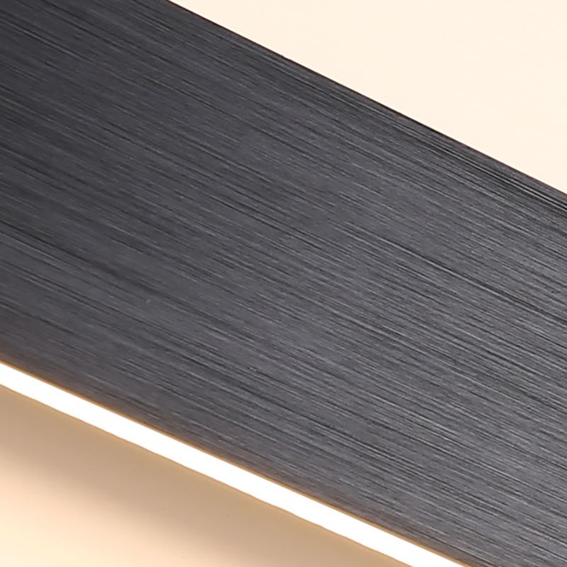 Metal Linear Shape Wall Light Modern Style 1-Light Wall Light Sconce