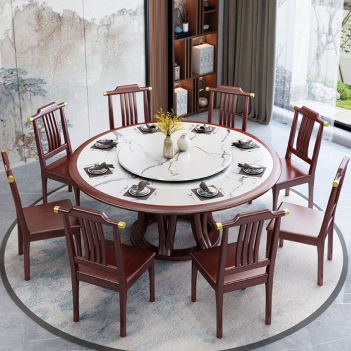 Pedestal Dining Table Convertible Dining Table for Dining Room