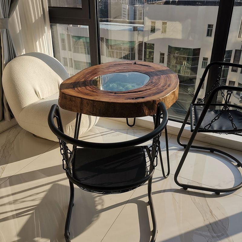 Scandinavian Wooden Coffee Table Free form 3 Legs Coffee Table Set for Living Room