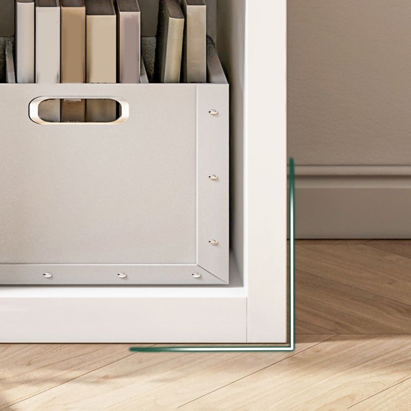 Modern Closed Back Bookcase Engineered Wood Bookshelf with Shelves for Home Office