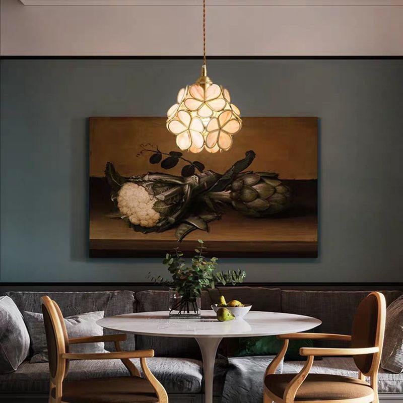 Modern Style Unique Shape Hanging Light Glass 1 Light Hanging Lamp for Bedroom