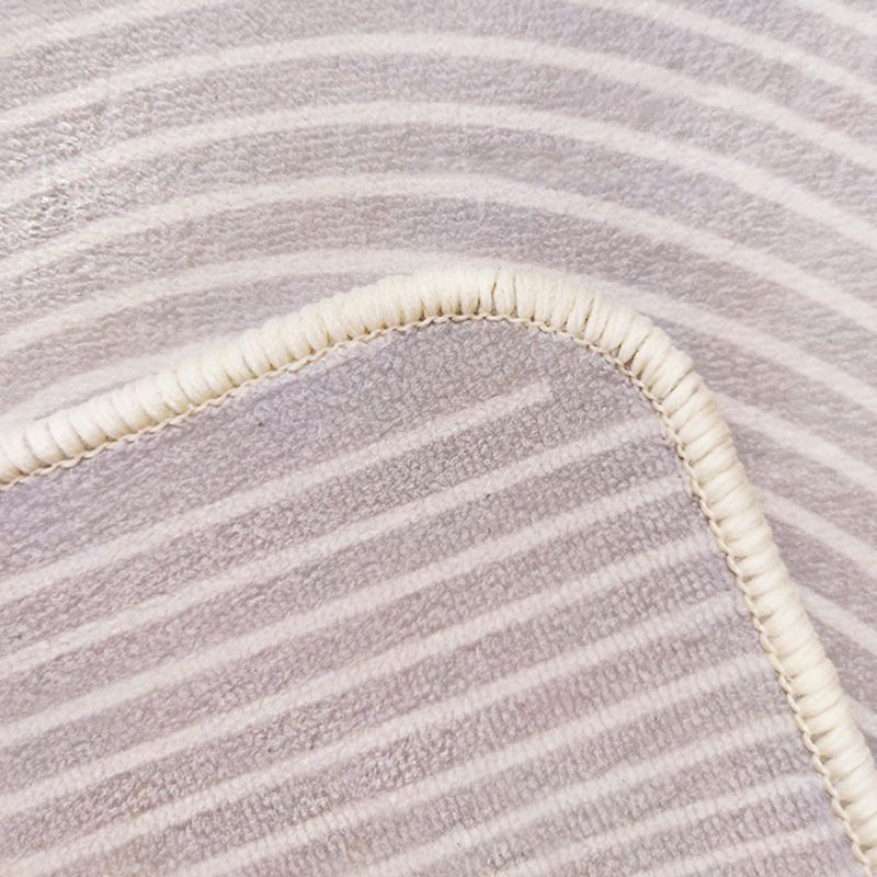 Modern Living Room Area Rug Geometric Pattern Polyester Area Carpet Stain Resistant Area Rug