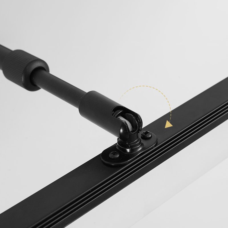 Metal Swing Arm Shape Wall Light Modern Style 1 Light Mirror Wall Mount Light