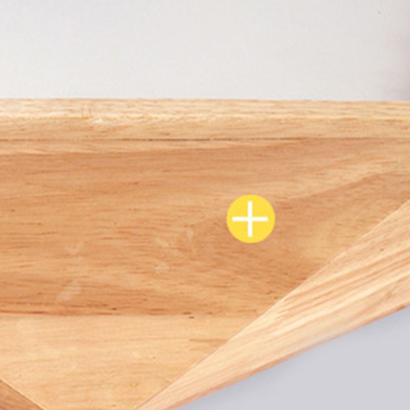1 Light Geometric Flush Mount Contemporary Wood Flush Light for Bedroom