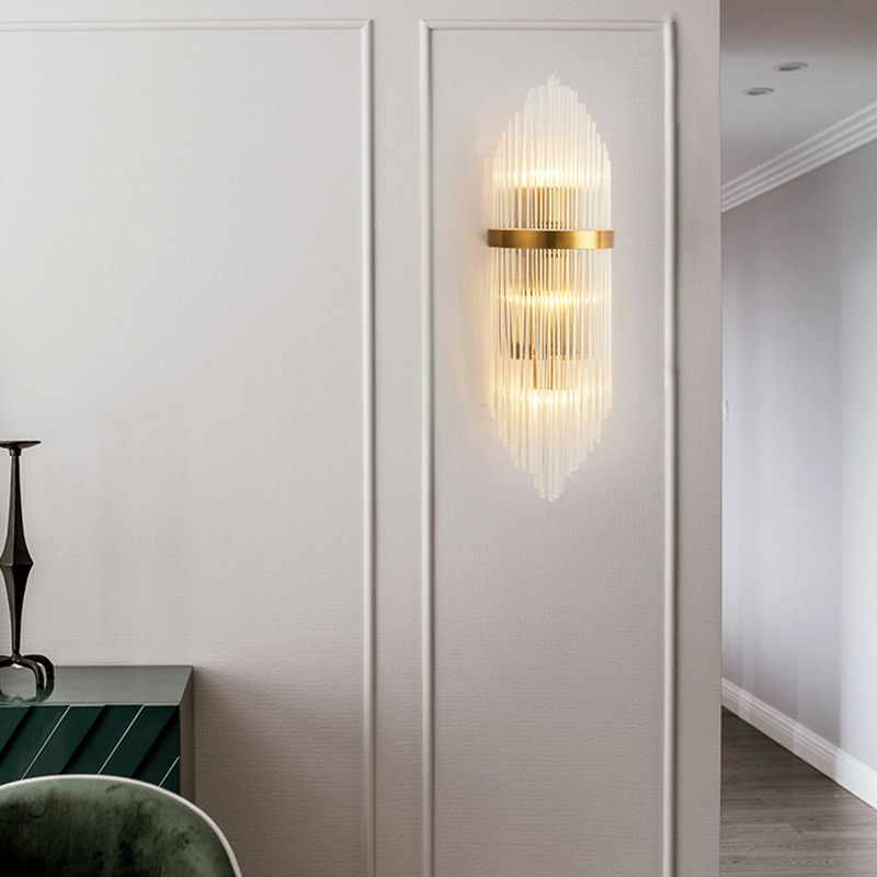 2 Lights Contemporary Crystal Wall Lighting Fixtures for Living Room