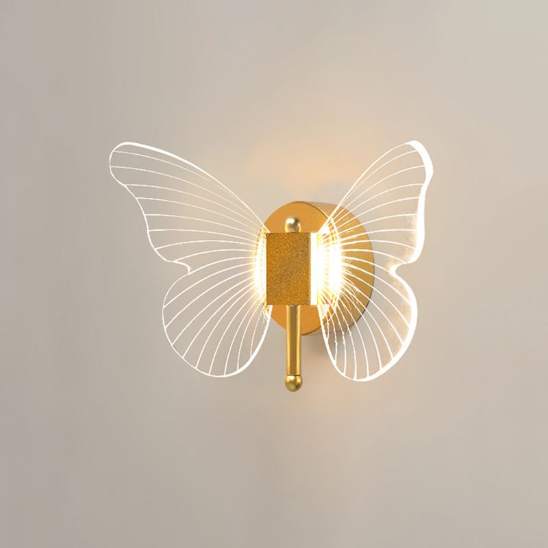 Sombra única de la pared de metal Maledina Modern Lights Lighting Lighting Lights en oro