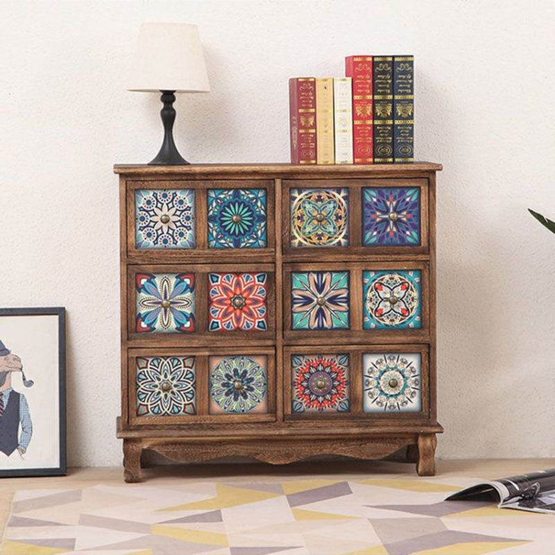 Coastal Storage Chest Solid Wood Dresser , 11.7/14.04 Inch Width