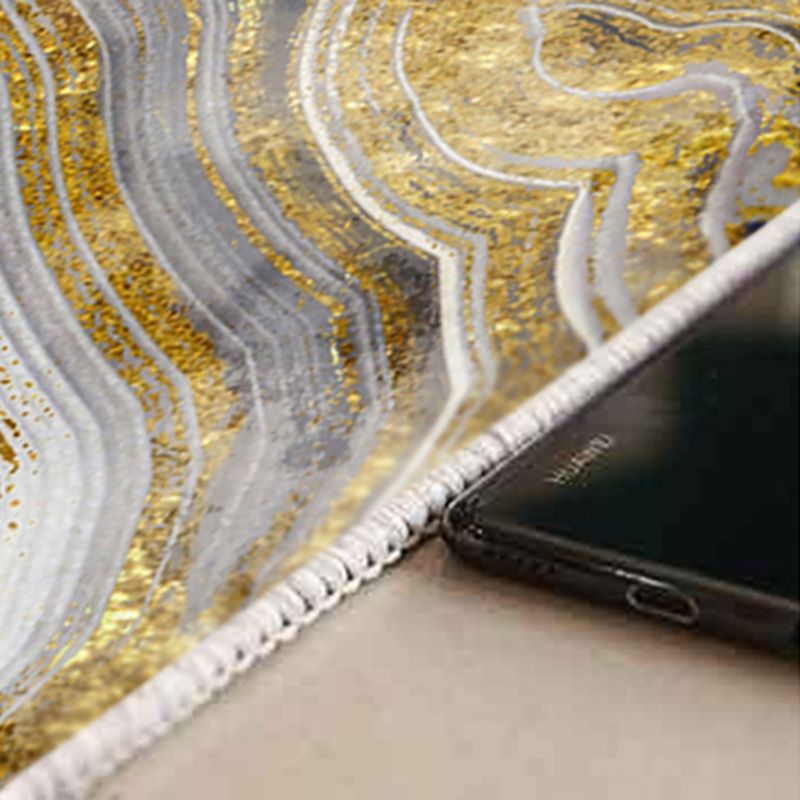 Modern Color Blooming Rug Color Mixed Polyester Area Carpet Stain Resistant Rug for Living Room