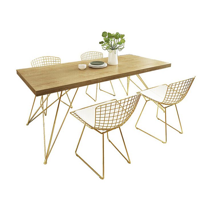 Luxury Style Dining Table Rectangle Dinette Table for Home Kitchen
