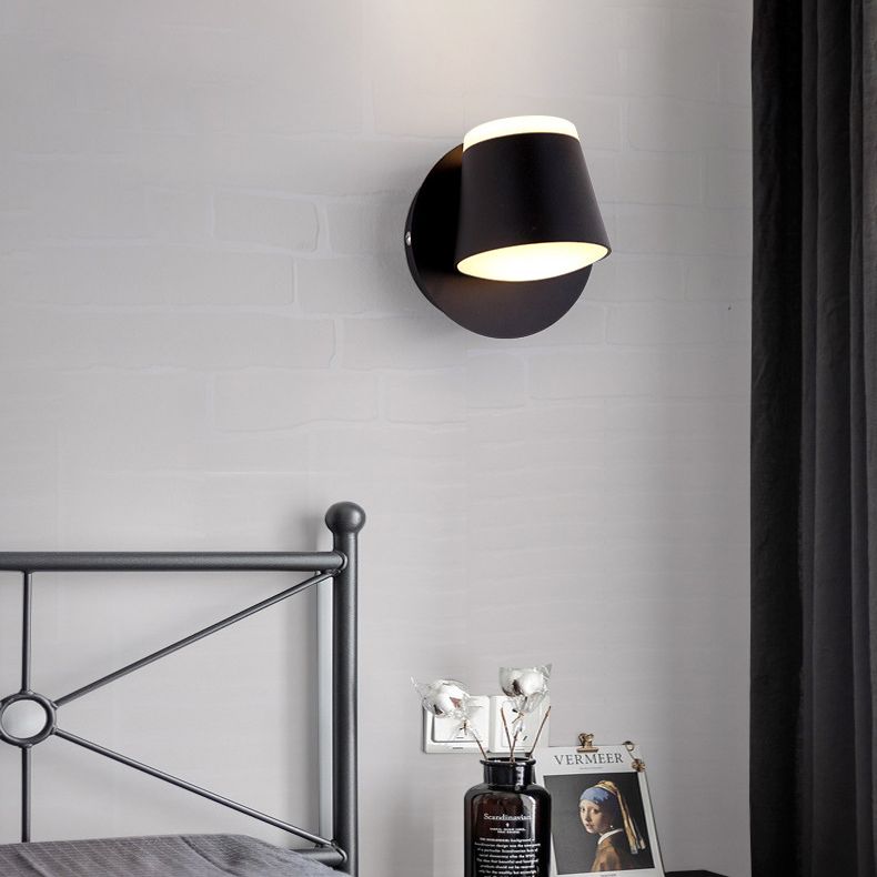 Modern Minimalist Style Half Cylinder Wall Light Sconces Acrylic Wall Lighting for Living Room