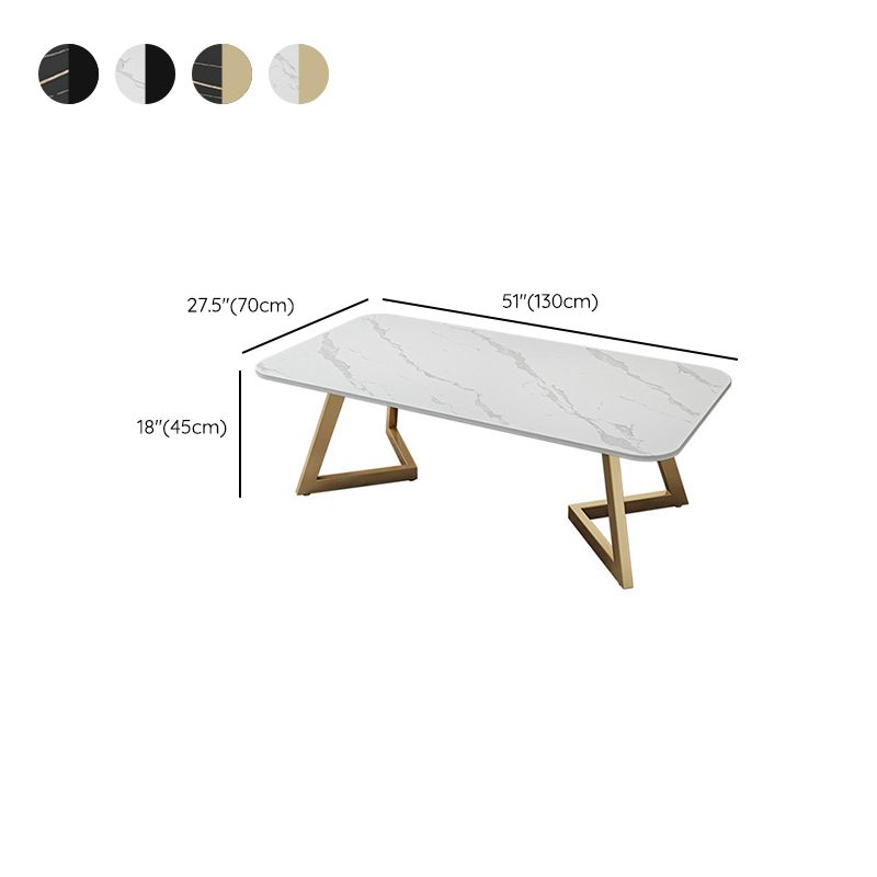 Slate Coffee Table Rectangle 17.7" High Coffee Cocktail Table