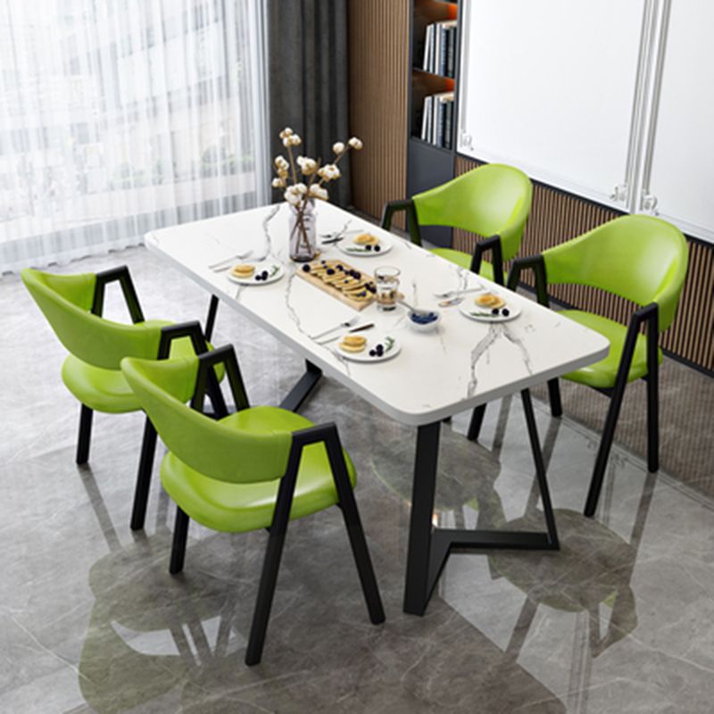 Modern Wood Dining Table Set 5 Pcs Dining Room Furniture Set