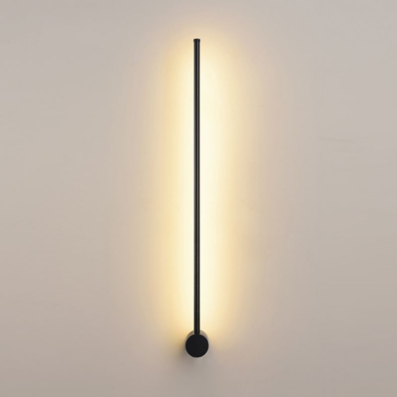 Minimalist Metal Wall Light Straight Shape LED Wall Sconce for Bedroom