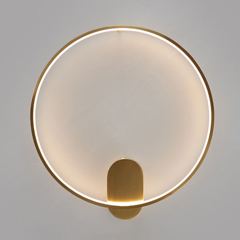 Modern Geometric Linear Wall Mount Lighting Minimalist Metallic LED Wall Sconce