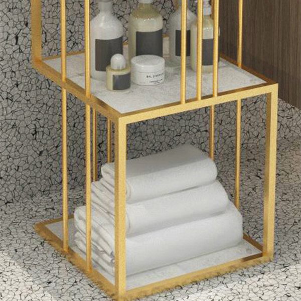 Glam Open Etagere Bookshelf di ferro verticale libreria per la casa