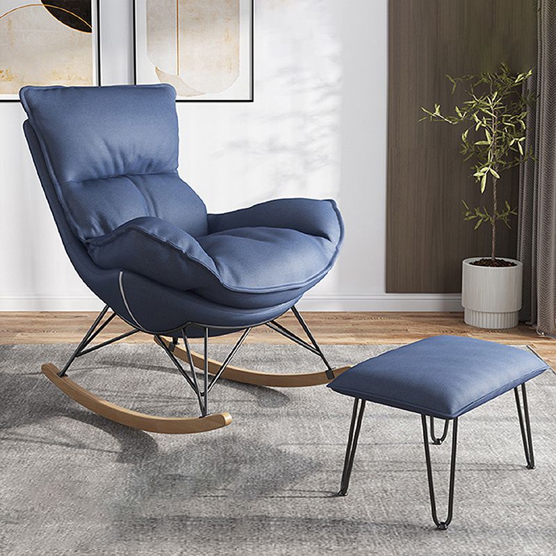 26.7" L x37.4"W x32.2"H Sewn Pillow Back Sled Chair for Living Room