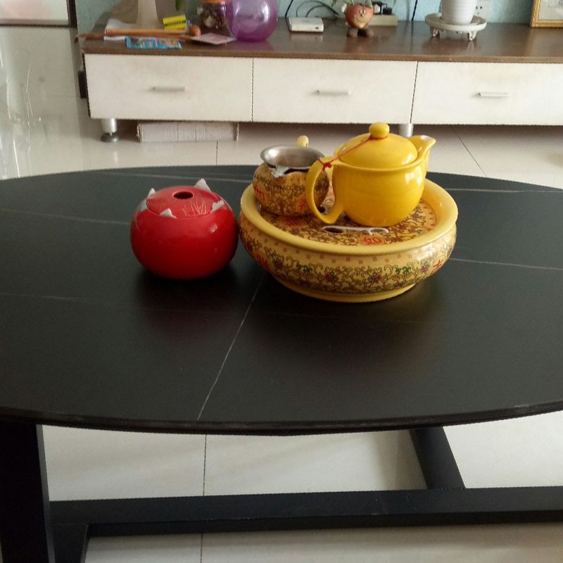 Slate Cross Legs Coffee Table Modern Minimalist Coffee Table