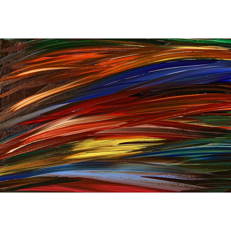 Illustration Wall Mural Wallpaper Abstract Style Sitting Room Wall Mural