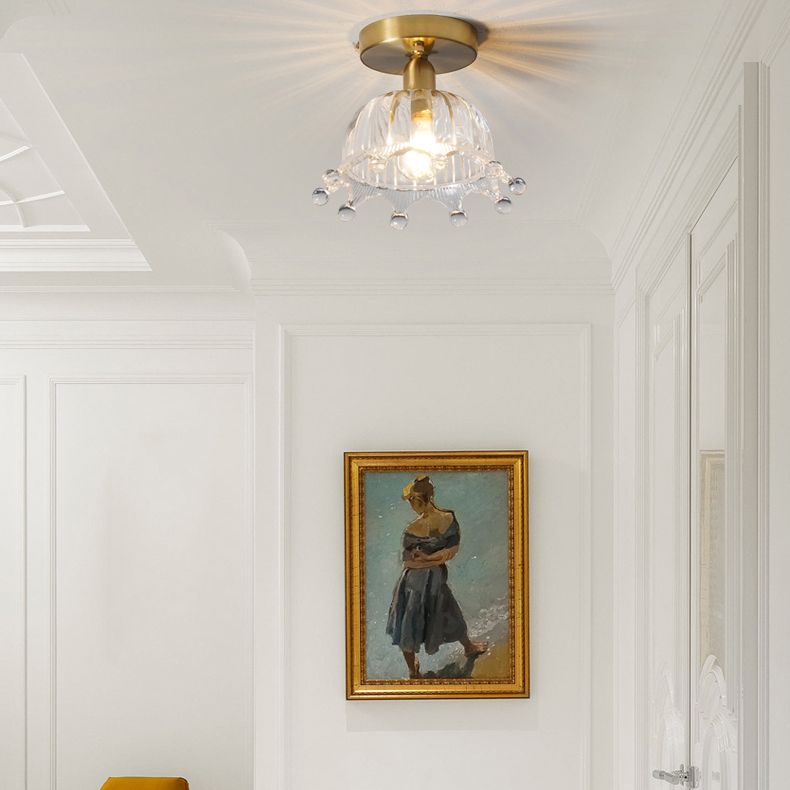 Crown Semi Flush Mount Light Vintage Techo Vintage luces de techo Montaje