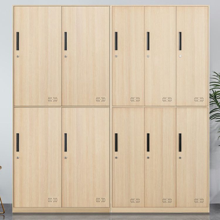 Metal Matte Finish Wardrobe Industrial Storage Cabinet with Hinged Doors