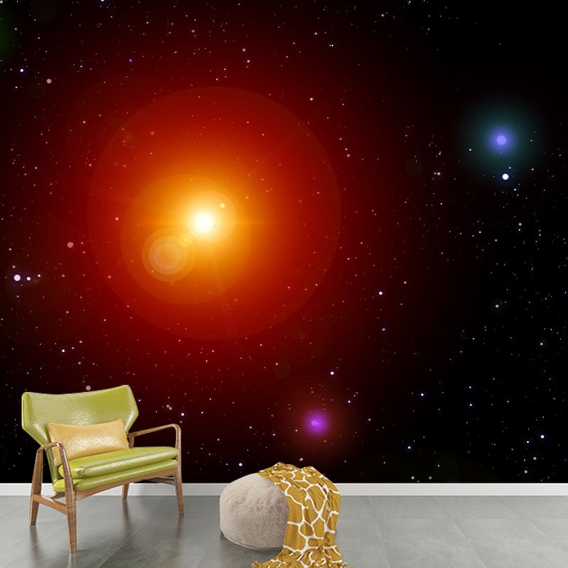 Galaxy Planet Mural Wallpaper for Bedroom Wall Decor, Customized Size Available