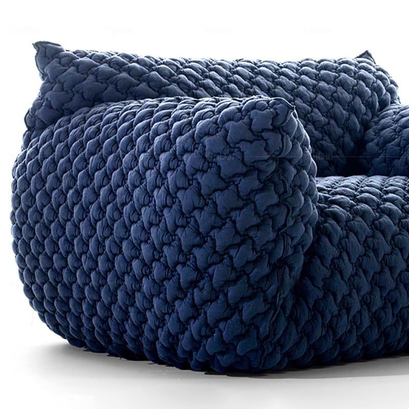 33" High Cotton Contemporary Round Arm Sofa with Tight Back for Apartment, Living Room