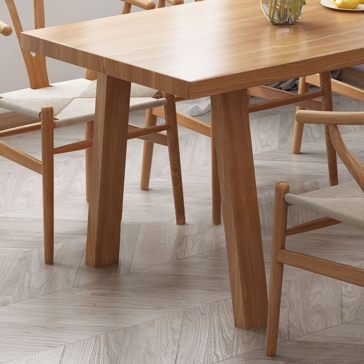 Minimalist Pine Dining Room Table Set 1/2/7 Pieces Home Table and Chairs