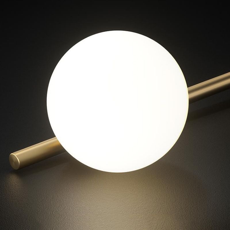 Glass Ball Shape Chandelier Light Modern Multi Lights Chandelier Light Fixture in Gold