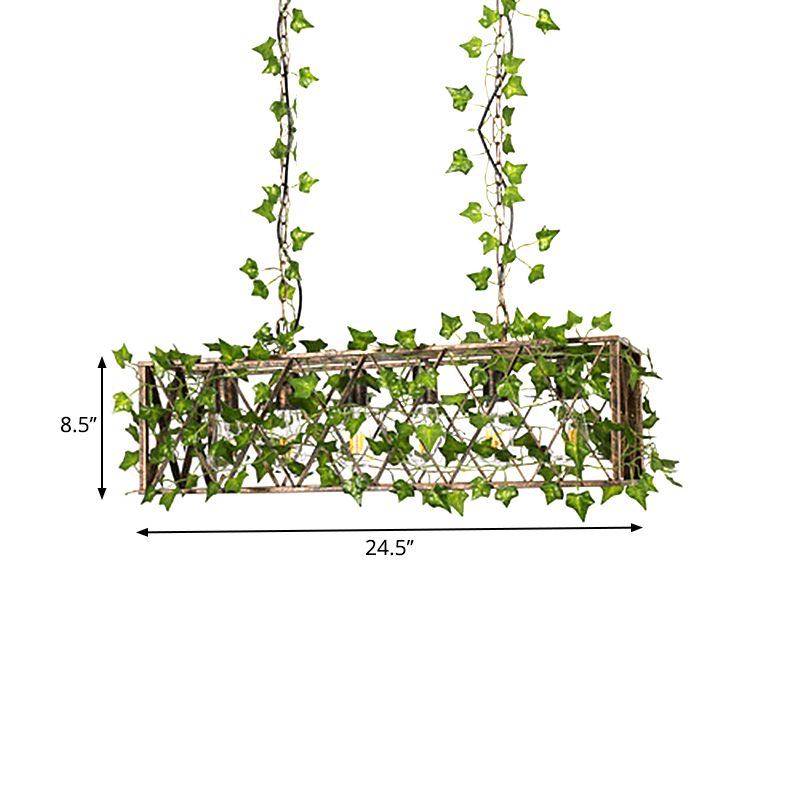 Lampada a sospensione in metallo nero 4/6-bulb Cumoid Plant Isola.