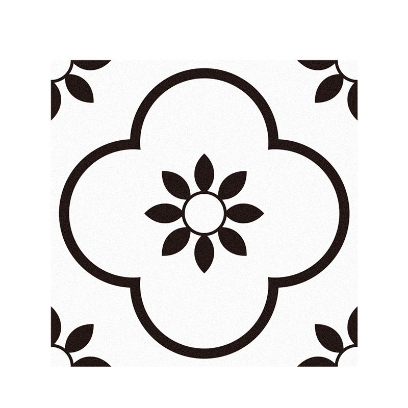 Plastic Peel & Stick Tile Square Print Field Tile for Kitchen and Bathroom