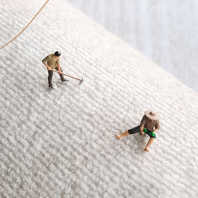 Apricot Casual Rug Polyester Print Rug Stain Resistant Rug for Drawing Room