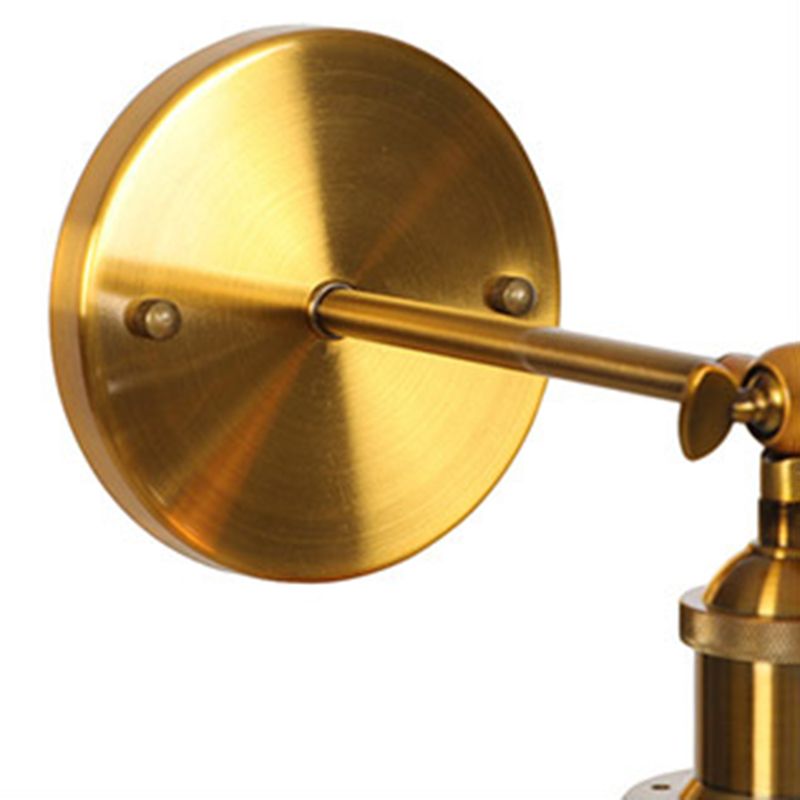 Illuminazione da parete geometrica vetro in stile industriale 1 luce sconce in ottone