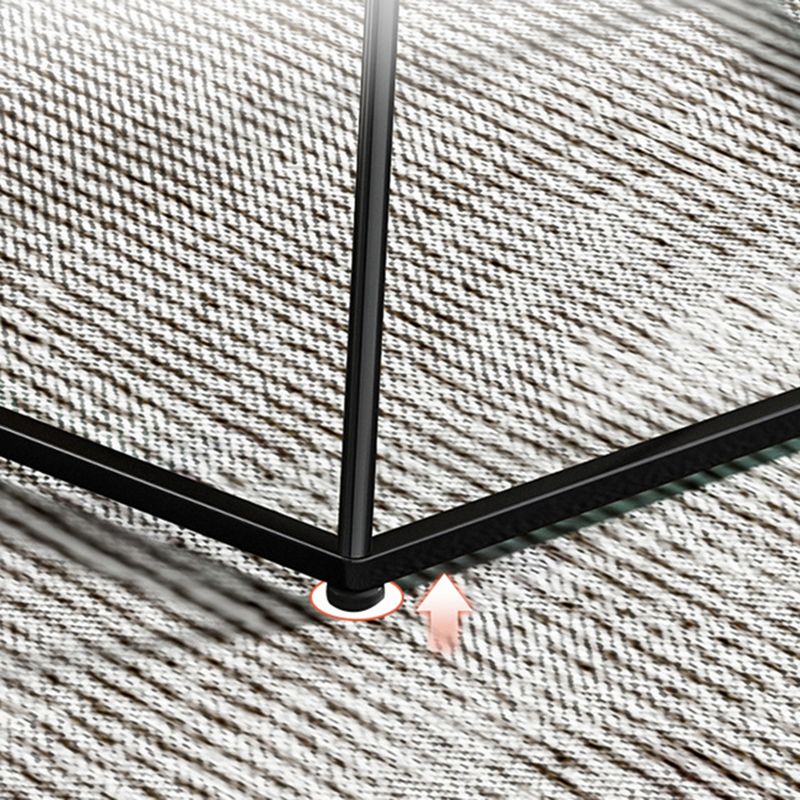 Frame Coffee Table Minimalist Wood Round Coffee Table for Living Room