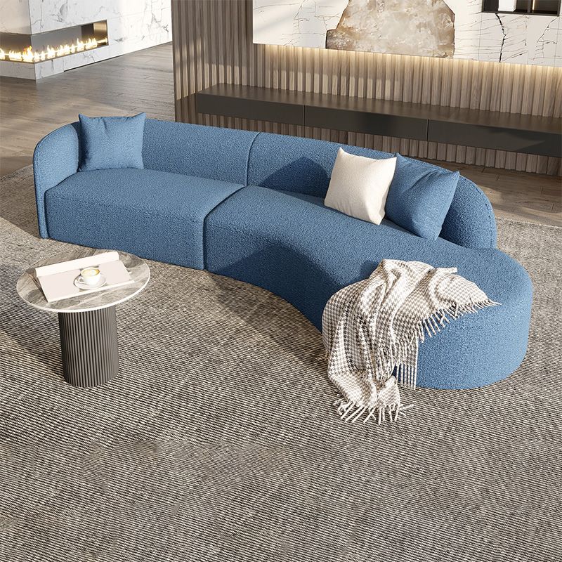 Wool Modern Sofa/Sectional Right Hand Facing for Apartment, Living Room