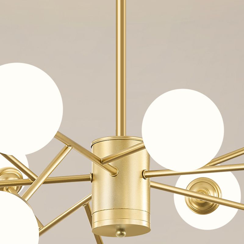 Stile di minimalismo nordico Molecolare lampadario bianco a sfera di vetro a sfera per il soggiorno dell'illuminazione