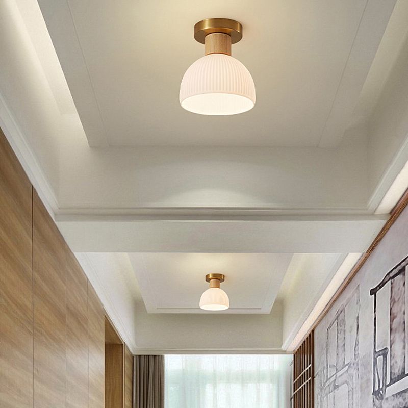 Creative Glass Shade Ceiling Light Contemporary Flush Mount Light Fixture