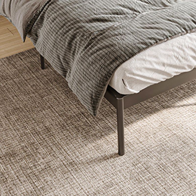 Glam Open-Frame Bed with Arched Headboard, 48" Tall Metal Bed