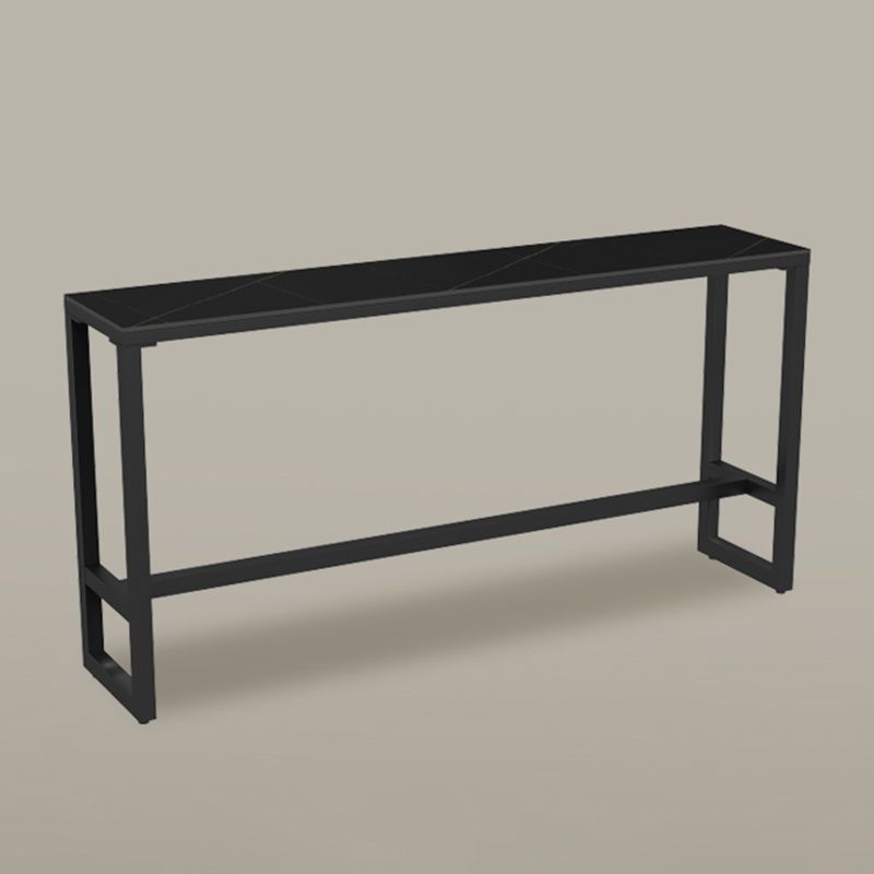 Black Sintered Stone Bar Table Dining Table for Kitchen Living Room Coffee Room