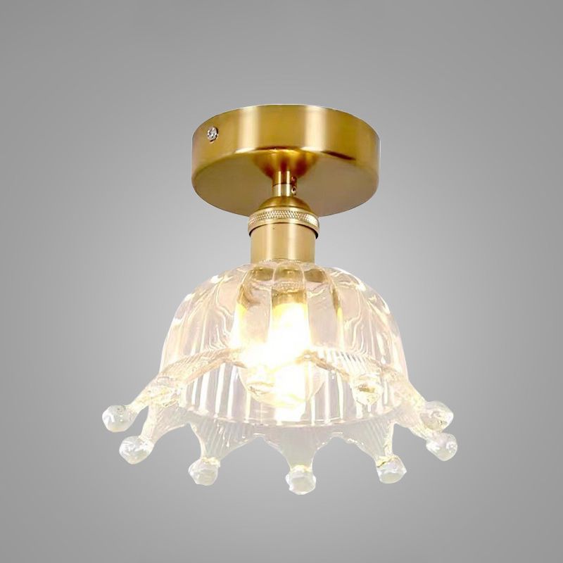 Crown Flush Mount Ceiling Light Fixture Modern Flush Mount Ceiling Light for Aisle