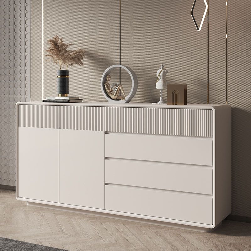 Contemporary Horizontal Combo Dresser Wooden Storage Dresser for Bedroom