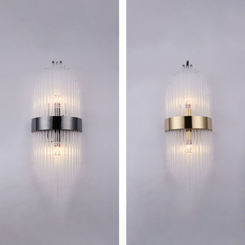 Lámpara de pared de pasillo de dormitorio de luz de cristal creativo moderno