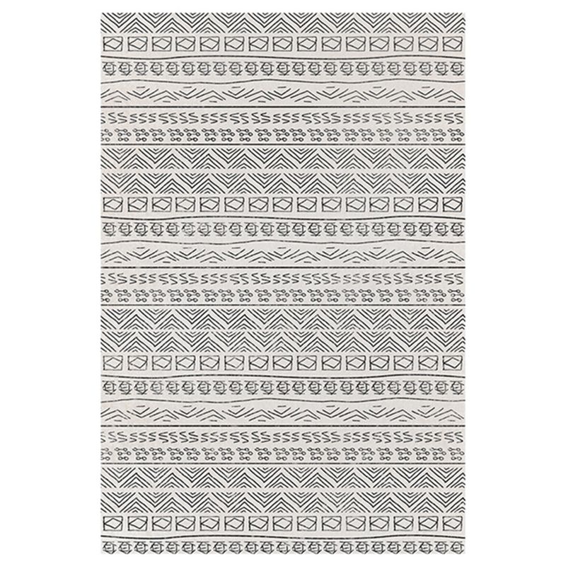Couleur de couleur claire Décoration de maison Carpet Bohemian Tribal Totem Area Tapis Polyester avec tapis de support sans glissement