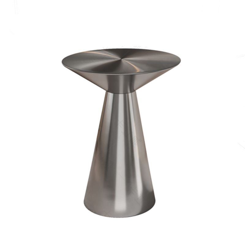 Metal Side End Table Minimalist Pedestal Side End Table for Living Room