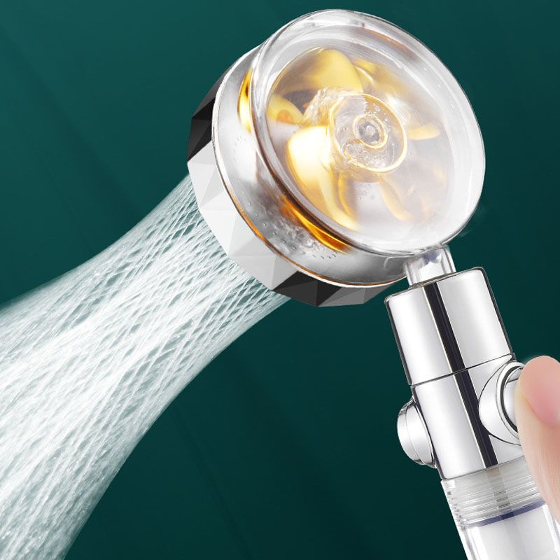Contemporary Shower Head Handheld Shower Head Plastic Wall-Mount Round Shower Head Combo